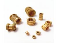insertion knurled round nuts thru threaded inserts brass insert nut