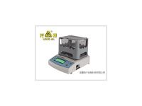 Measurement of specific gravity density of cable material by solid density meter