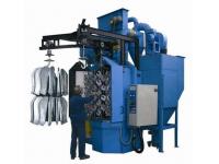 Hook Type Shot Blasting Machine, spare parts rust removing peening machine