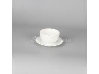 Wholesale round ceramic rice cups and dishes