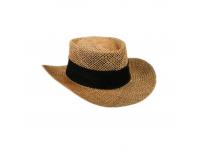 Paper straw cowboy hat for men