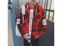 Custom Camo Printed Mens Pullover Streetwear Hoodies