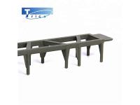 Flexible plastic fittings in building plastic ladder spacers