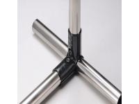 Lean pipe black metal joint