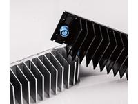 CNC milling large extruded aluminum flexible heat sink