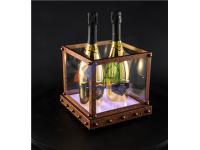 Antique Rusty Effect 4 Bottles Champagne LED Ice Bucket         LED beer ice bucket