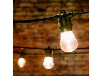 Outdoor commercial weatherproof string light