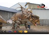 Animatronic real life size dinosaure simulation outdoor display