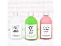 Frosted Round Glass Bottle