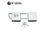Stainless Steel Frameless Sliding Toughened Glass Door Lock VW-GDL-728
