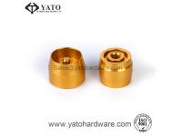 Machined Electronic Components with Gold Anodized