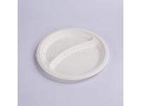 Biodegradable disposable China Sugar Cane Bagasse White Pulp Birthday Paper Plate For Environmental 
