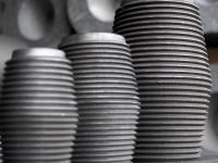 High bulk density graphite electrode nipple