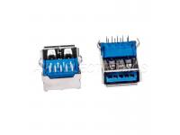 High Speed USB 3.0 AF, Right Angled, 90 degree,DIP Type with KINK Legs(Over PCB)