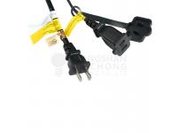 15 SUSPENDED SOCKET OUTDOOR COMMERCIAL WEATHERPROOF SJTW STRING LIGHT  SET, S14 BULBS, 48FT CORD W E26, 14AWG