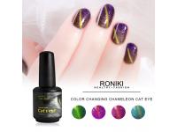 RONIKI Color Changing Chameleon Cat Eye Gel,Colorful Cat Eye Gel,Variety Cat Eye Gel,Cat Eye Gel