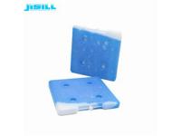 High quality square shape 26*26*2.5 cm HDPE hard plastic reusable ice brick gel ice packs in cooler box