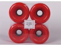 pu wheels for skate board 75*51 round  PU Wheels   red pu wheels for skateboard supplier
