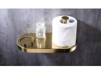 Oem Polished Brass Toilet Paper Holder