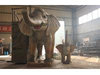 water spray life size elephant for amusement park