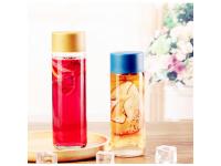 Clear Cylinder Glass Bottle