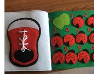 Korean popular baby memory soft felt Fabric quiet boo