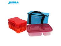 Safe material PP Plastic Red Reusable Hot Cold Pack Microwave Heat packs For Lunch Box