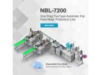 NBL-7200 One Drag Two Type Automatic Flat Face Mask Production Line