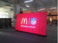 Linkable Indoor WIFI/USB control clear LED Poster for shopping mall Advertising