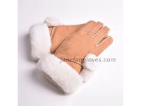 Ladies genuine sheepskin hand stitched sheepskin glove