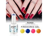 RONIKI FIREWORKS COLOR GEL POLISH,Nail Matte Gel Polish,Nail Painting Color Gel,Nail Art Gel