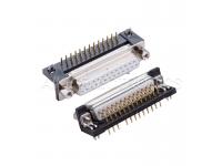 DR 25PIN,Male parts,90 degree, Lathe Contact,2 rows,with rivet & screws