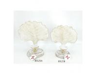 fashion metal hollow leaf shape candle holder for home decoration