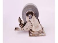 Caster with brake