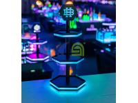 Three Layers Hexagon Shape LED Fruit Serving Tray  LED fruit serving tray