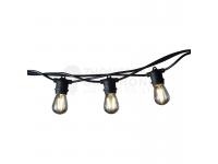 Low voltage, 20 E27 FIXED SOCKET, OUTDOOR COMMERCIAL WEATHERPROOF STRING LIGHT , S14 BULBS, 20M CORD