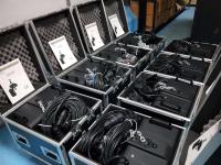 black stage electric hoist