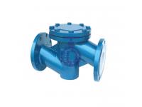 Series swing check valves 
