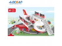 Multifunctional storage 2ch plastic kids electric toy rc plane with light music