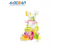 Hot sale kids cleaning set house keeping toy cleaner with vacuum