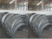 Connecting band for corrugated steel pipe