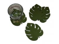 die cut felt coaster