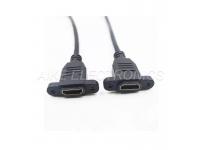 High Speed HDMI Female TO HDMI Female Cable,Support 4K*2K,with Screw holes