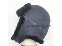 Wholesale bomber hat sheepskin trapper fur hat