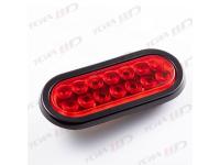 6 Inch Oval Red 10 LED Brake Stop Turn Trailer Tail Truck Lights