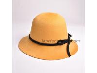 Autumn winter fedora hat women wool felt hat fedoras