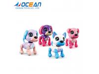 Small interactive touch gesture battery operated dog pocket toys