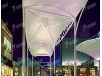Custom Tensile Commercial Membrane Structure for commercial facilities