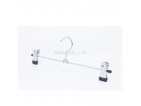 metal hanger for pants hot sale steel wire pants hanger with clips