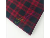 100% cotton gingham twill fabric